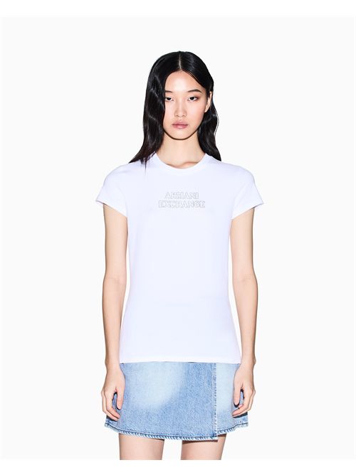 T-shirt slim fit in jersey di cotone stretch ARMANI EXCHANGE | XW002293AF17173/U0002